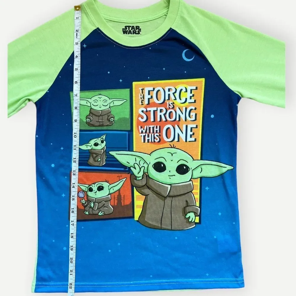 Star Wars Boys Kids Long Sleeve Star Wars Yoda Pajama Set PJs. 10-12. 10. 12.